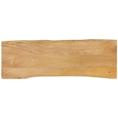 VidaXL Mizna plo&amp;scaron;ča 120x40x2,5 cm naraven rob trden mangov les Slike