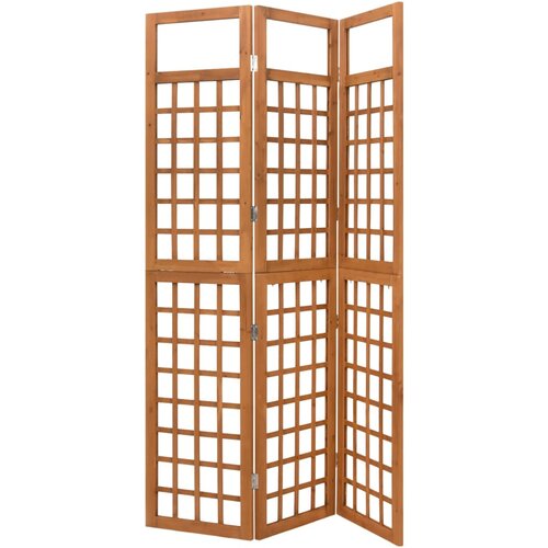 vidaXL Sobna pregrada / rešetka s 3 panela od jelovine 121 x 180,5 cm Cijene