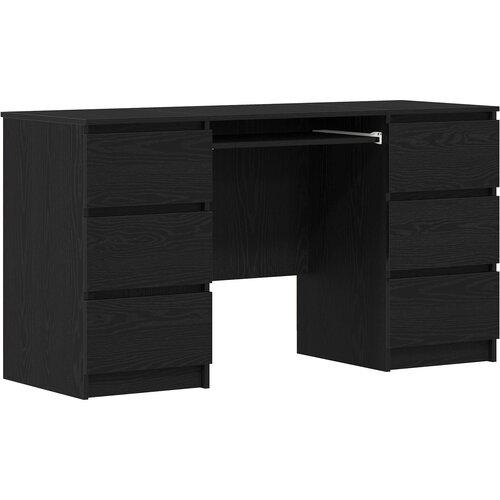 vidaXL Stolovi 2 kom Crna Hrast 140x50x76 cm Konstruirano drvo Cijene