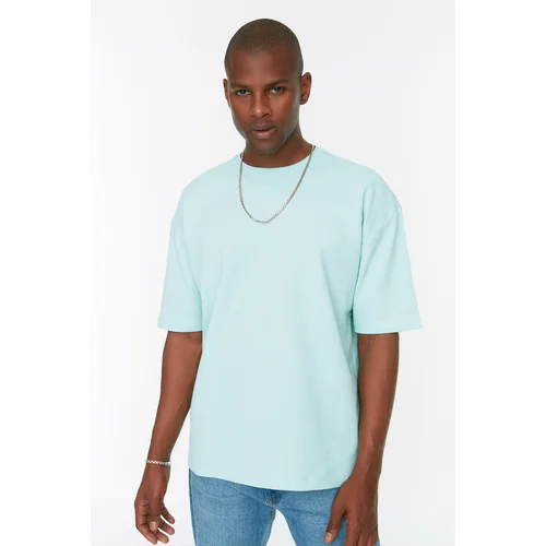 Trendyol Mint Men's Oversize Crew Neck Short Sleeve T-shirt