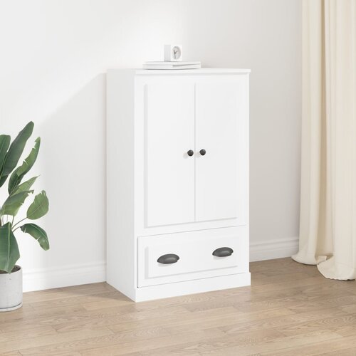 The Living Store Visoka omara bela 60x35,5x103,5 cm inženirski les - Visoka Omarica, (21435207) Slike