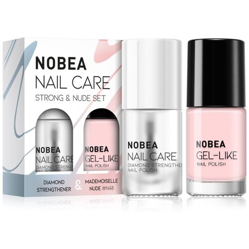 NOBEA Nail Care Strong & Nude Set set lakov za nohte Cene