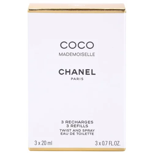 Chanel Coco Mademoiselle toaletna voda polnilo 3x20 ml za ženske