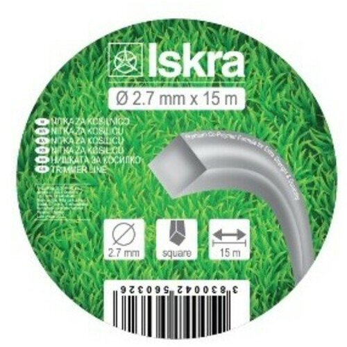 Iskra sajla za trimer - kvadratna 15 m Slike