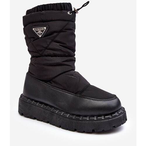 Boto Women's snow boots with thick sole black Lureta Cene