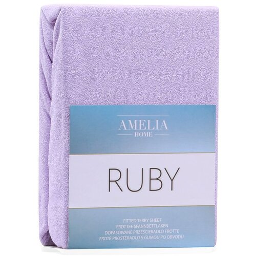 AmeliaHome Plahta s gumom Ruby 100-120x200 cm, lila Slike