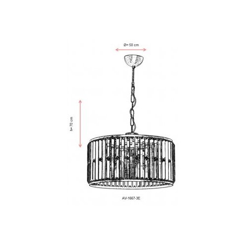 Opviq av 1667 3E luster Slike