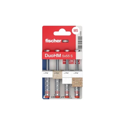 Fischer DuoHM 5x55 S PH PZ tipla za šuplje zidove 55 mm 572912 4 St. Cijene