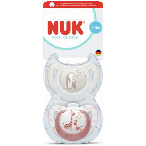 Nuk tolažilna duda - silikon First Choice 0-6 m, 2 kos sort. Cene