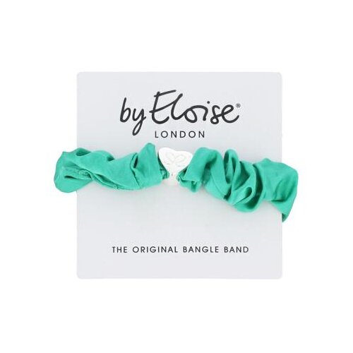 By Eloise London Silk Scrunchie Silver Heart Jungle Green gumice za kosu Cijene