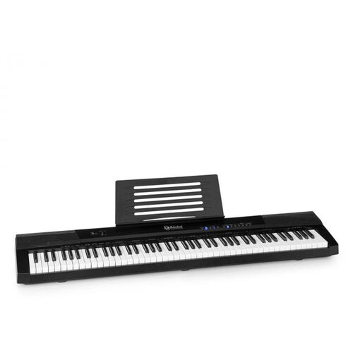 schubert Preludio, keyboard, 88 tipk, dinamika udarca, sustain pedal, črn Cene