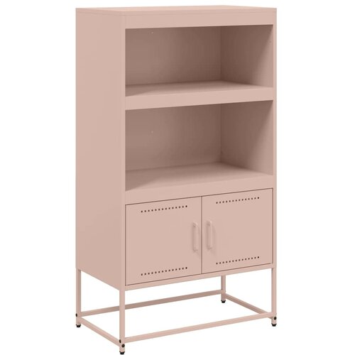 Maison Chic Visoka omara - Komoda - Predalnik roza 68,5x38,5x123,5 cm jeklo, (21717151) Slike