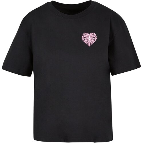 Miss Tee women's t-shirt heart cage - black Cene