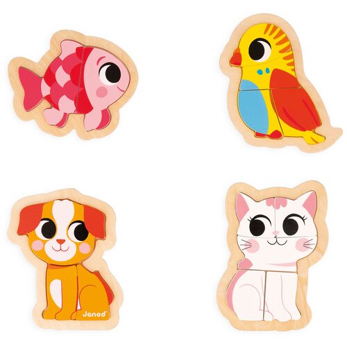 Janod dječje puzzle progressive pet 14 komada Slike