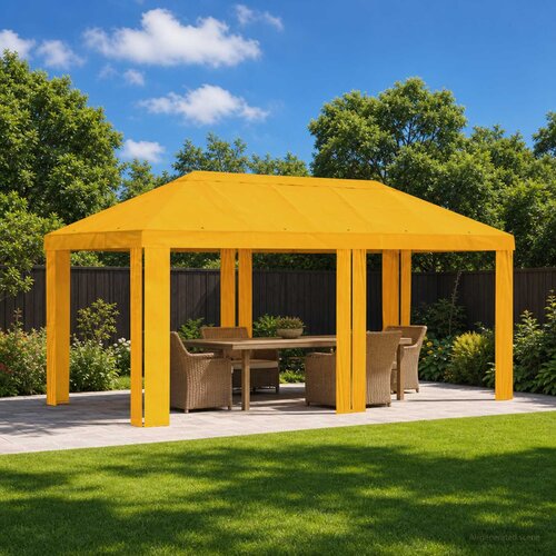 Gazebo Pokrivač 6 x 3 m Žuta Poliester 190 gsm Cene
