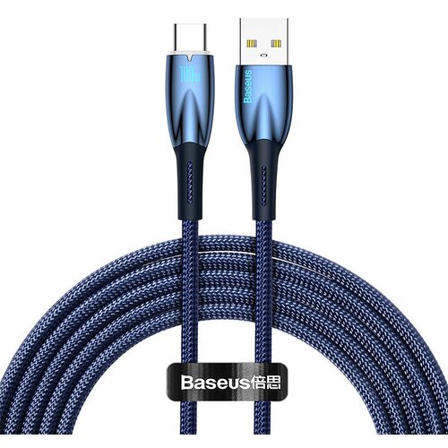 Baseus USB kabel za USB-C Glimmer Series, 100W, 2m (moder), (20627699) Cene