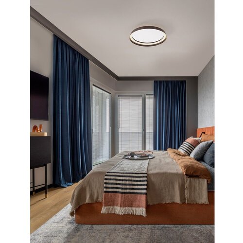 Nova Luce Rjava aluminijasta LED zatemnitvena stropna svetilka Ormi &amp;ndash; Slike