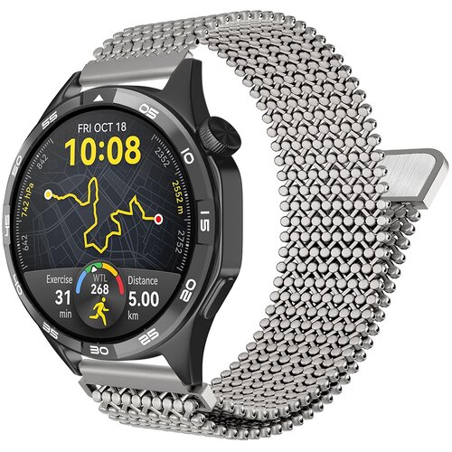 INF Zamenjava/združljiv del - Jekleni mrežasti pas za Huawei Watch GT Gray, (5000264179) Cene