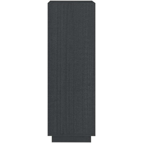VidaXL knjižna omara za razdelitev prostora siva 40x35x103 cm borovina Slike