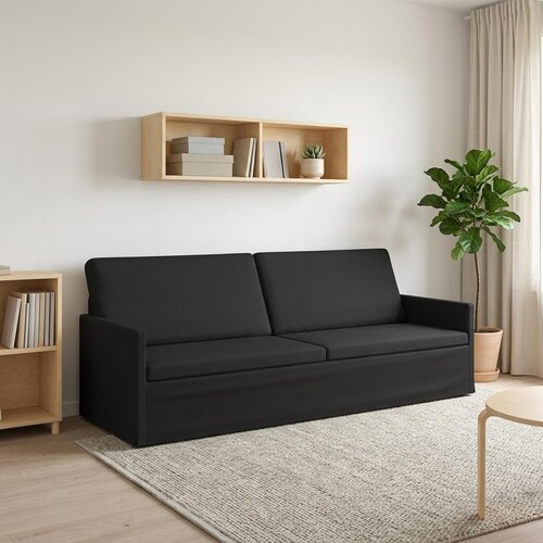 SOFA za 3 osobe Crna 220 x 81 x 82 cm Tkanina Cene