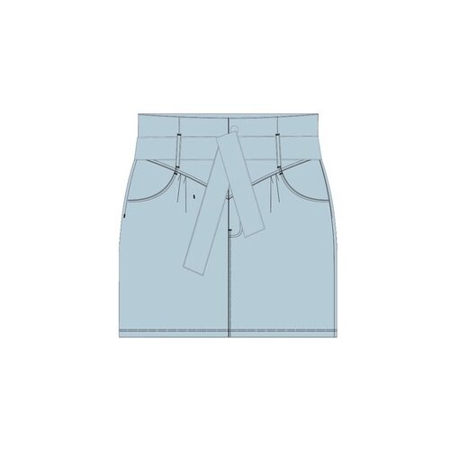 Moodo LADY'S SKIRT L-SC-4009 BLUE Cene