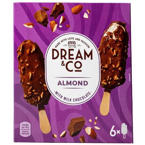  Sladoled DREAM&CO badem multipak 6x120ml Cene