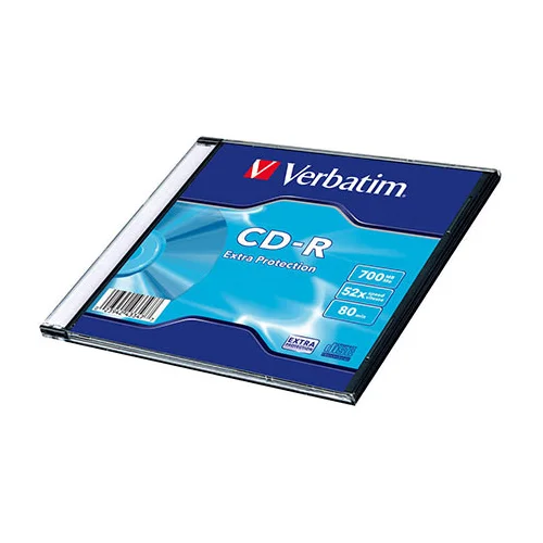  CD-R,VERBATIM, 700 MB,52X,EXTRA PRO.SLIM CASE