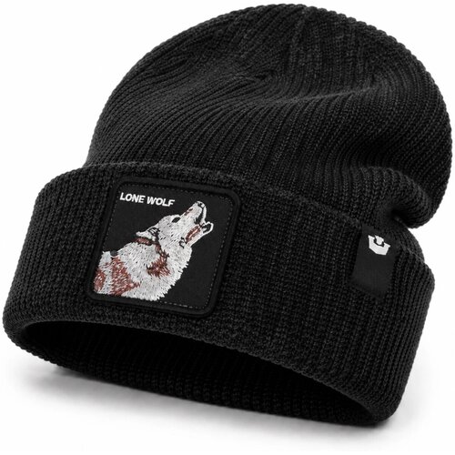 Goorin Bros Kape The Lone Wolf Beanie Mini Črna Slike