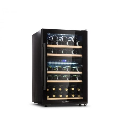 Klarstein Barossa 40D, vinska omara, 2 coni, 135 l, 41 steklenic, steklena vrata, na dotik Cene