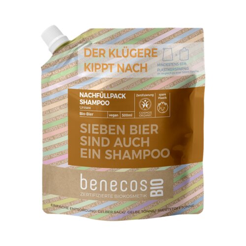 Benecos benecosBIO Unisex &amp;scaron;ampon &amp;quot;Sieben Bier sind auch ein Shampoo&amp;quot; - 500 ml Slike