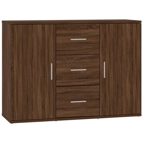 Maison Chic Komoda - Predalnik rjav hrast 91x29,5x65 cm inženirski les, (21718244) Slike
