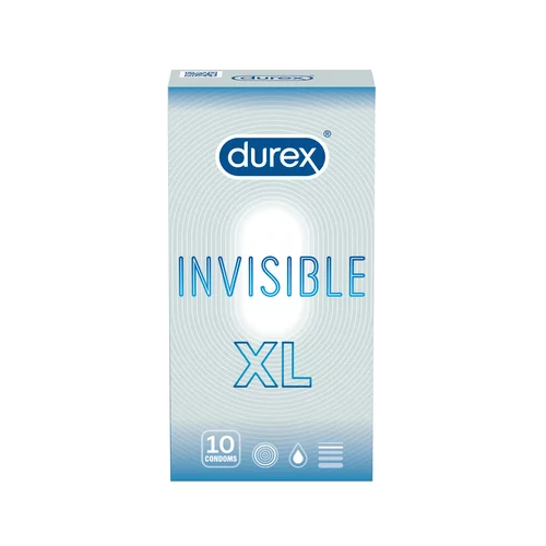 Durex Kondomi Invisible XL, 10 kos