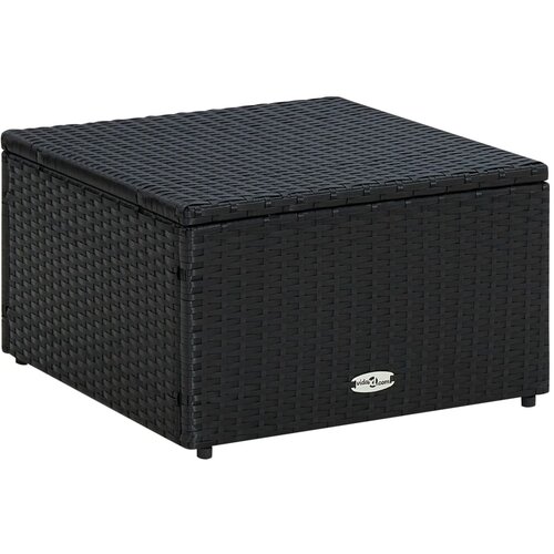  Tabure od Poliratana 53x53x30 cm Crni Slike