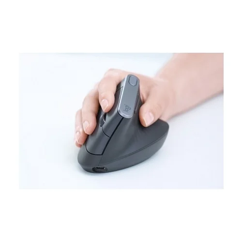 Logitech ergonomska miška cordless MX VERTICAL bluetooth, unifying, USB-C