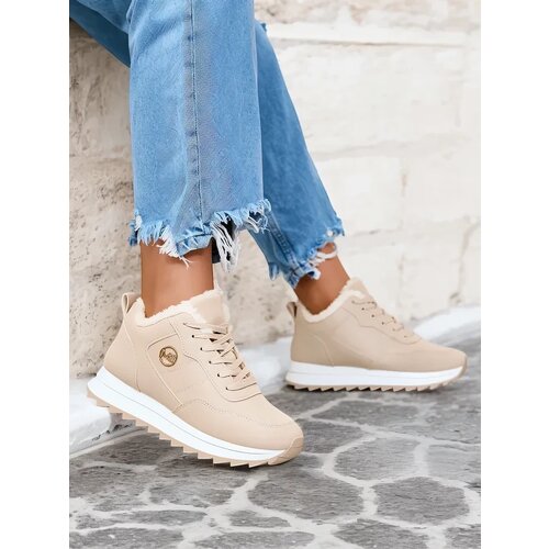 Resti Beige insulated women's sports shoes Lahho Cene