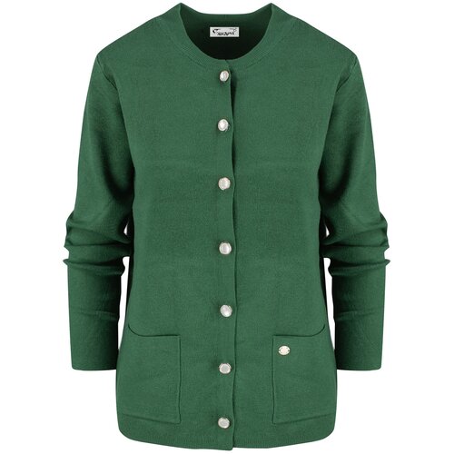 Pri Classic warm thick short cardigan sweater EMILIA decorative buttons Cijene