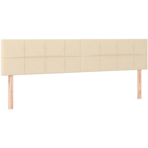 Maison Chic Posteljno vzglavje - Vzglavna omarica 2 kosa krem 100x5x78/88 cm blago, (22077375) Cene