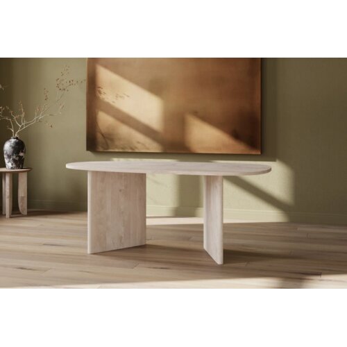Venture Home Gr&ouml;nvik ovalni blagovaonski stol 180 &times; 90 cm, prirodna boja drva Cijene