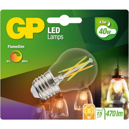 GP Batteries GP Lighting LED FlameDim E27 4W (40W) 470 lm GP 085461 Cijene