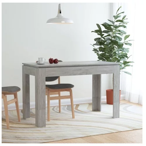  Jedilna miza betonsko siva 120x60x76 cm iverna plošča