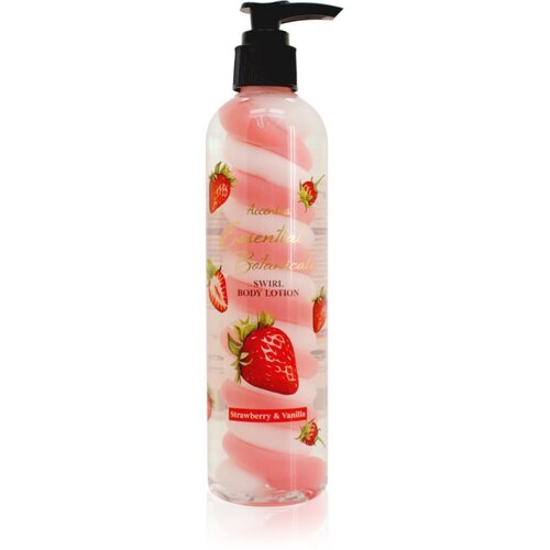 Accentra Essential Botanicals Body Lotion losjon za telo z vonjem Strawberry &amp;amp; Vanilla 300 ml Slike
