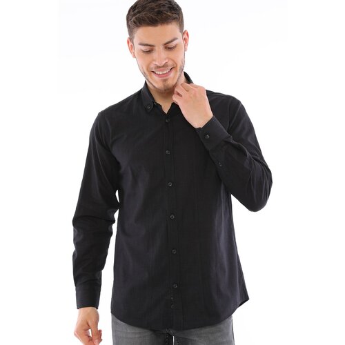 Dewberry G721 MEN&amp;#039;S SHIRT-BLACK Slike