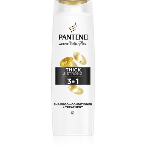 Pantene Pro-V Active Nutri Plex Thick Strong &amp;scaron;ampon za oslabljene in po&amp;scaron;kodovane lase 3v1 325 ml Slike