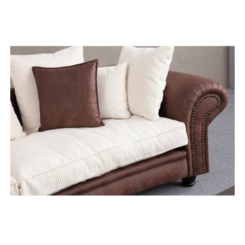 Atelier Del Sofa Trosed Fresno 3, 300x115x80 cm, Smeđe-bijela Slike