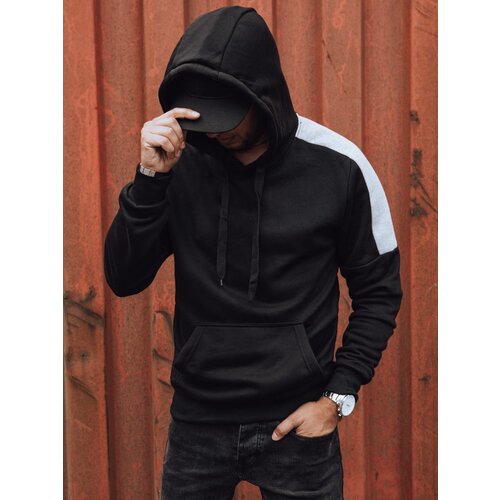 DStreet Bluza męska z kapturem czarna Slike