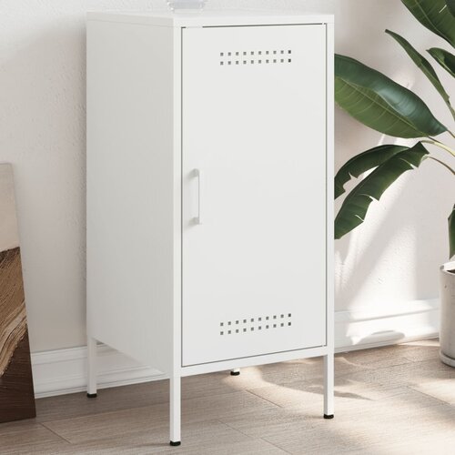 vidaXL Komoda bela 36x39x79 cm hladno valjano jeklo Cene