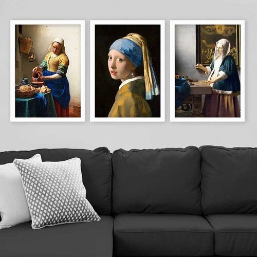 Wallity Set uramljenih slika 3BC_UN1015467, 3 Dela Cene