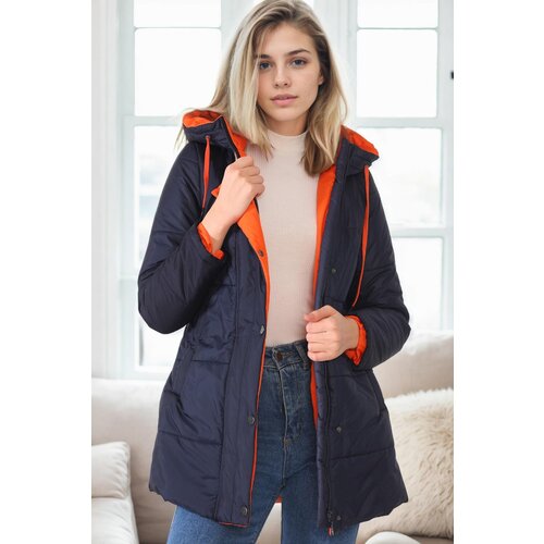 Dewberry Z6660 WOMEN'S COAT-NAVY-1 Slike