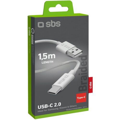 Sbs USB-A na USB-C kabel bijeli 1.5m i Slike