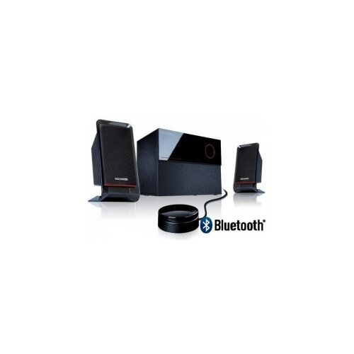 Microlab M200BT Aktivni drveni zvucnici 2.1 40W RMS(16W, 2x12W) BLUETOOTH daljinski , 3.5mm Slike